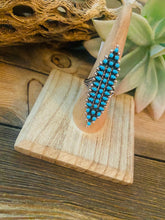Load image into Gallery viewer, Beautiful Turquoise & Sterling Silver Petit Point Ring